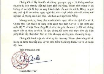 Đà Nẵng: Đưa du khách Hàn Quốc về nước theo nguyện vọng