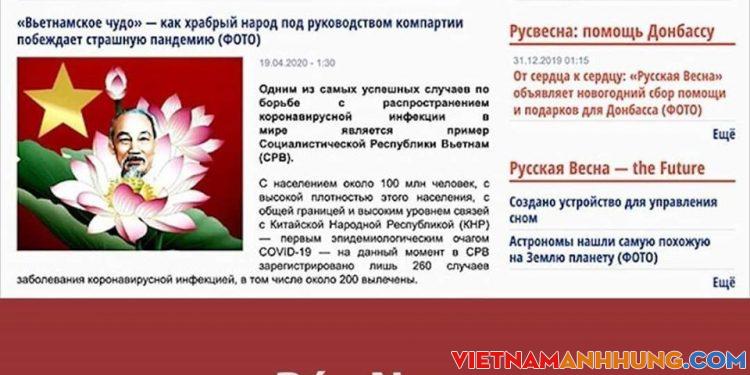 Báo Nga “Phép nhiệm màu Việt Nam”