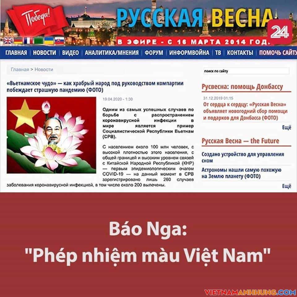 Báo Nga “Phép nhiệm màu Việt Nam”
