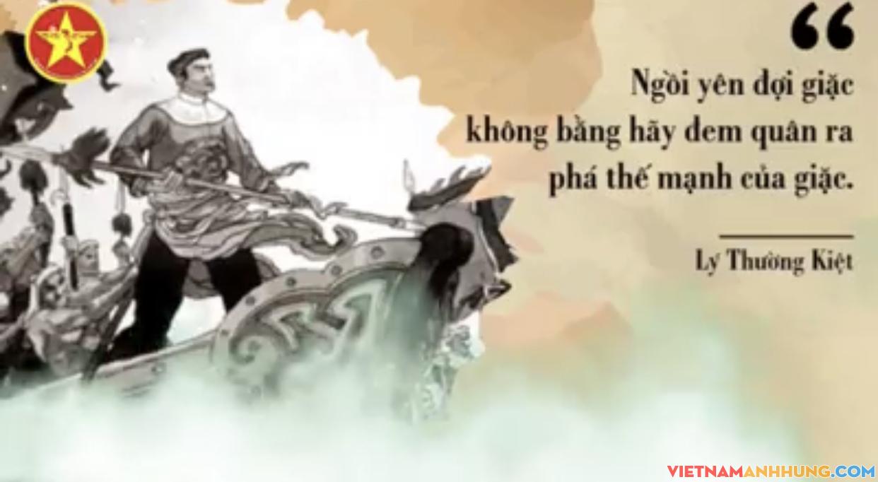 Câu nói bất hủ của Lý Thường Kiệt