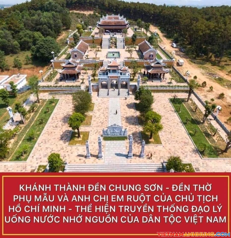 Khánh thành đền thờ song thân phụ mẫu và anh chị em ruột của Chủ tịch Hồ Chí Minh