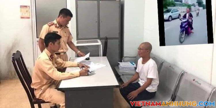 Phạt người đàn ông 62 tuổi 08 triệu đồng vì thích làm xiếc trên xe máy