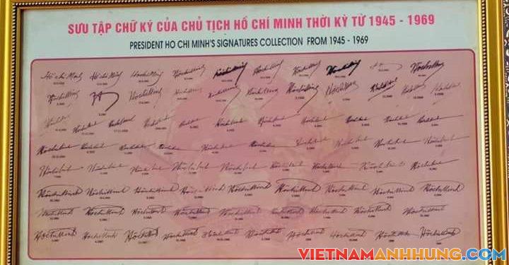 Chiêm ngưỡng chữ ký Hồ Chủ tịch