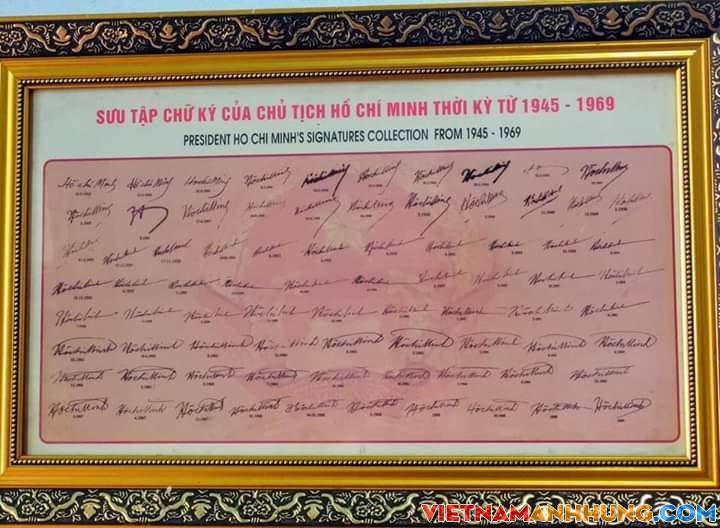 Chiêm ngưỡng chữ ký Hồ Chủ tịch