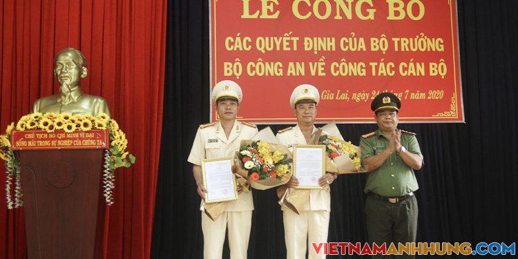 Bổ nhiệm 2 Phó Giám đốc Công an tỉnh Gia Lai