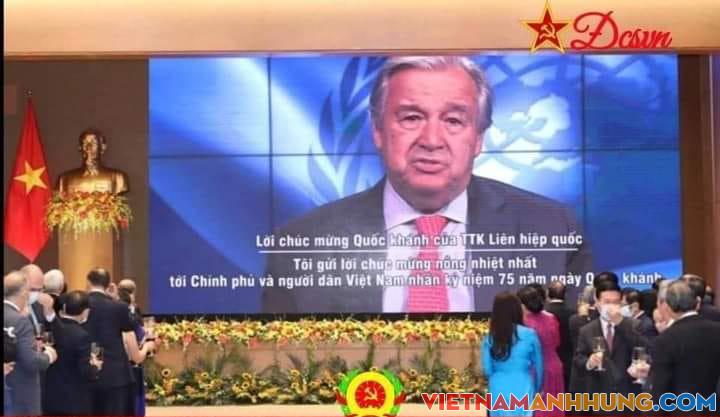 Tổng Thư ký Liên hợp quốc chúc mừng Quốc khánh Việt Nam