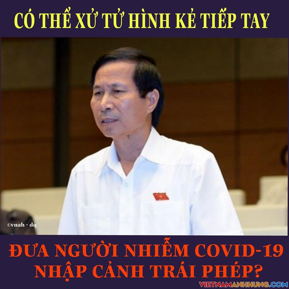 Có thể xử tử hình kẻ tiếp tay đưa người nhiễm Covid – 19 nhập cảnh trái phép?