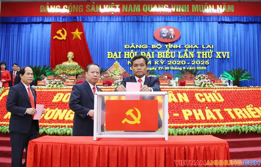 Bầu 53 đồng chí vào Ban chấp hành Đảng bộ tỉnh Gia Lai nhiệm kỳ 2020 – 2025