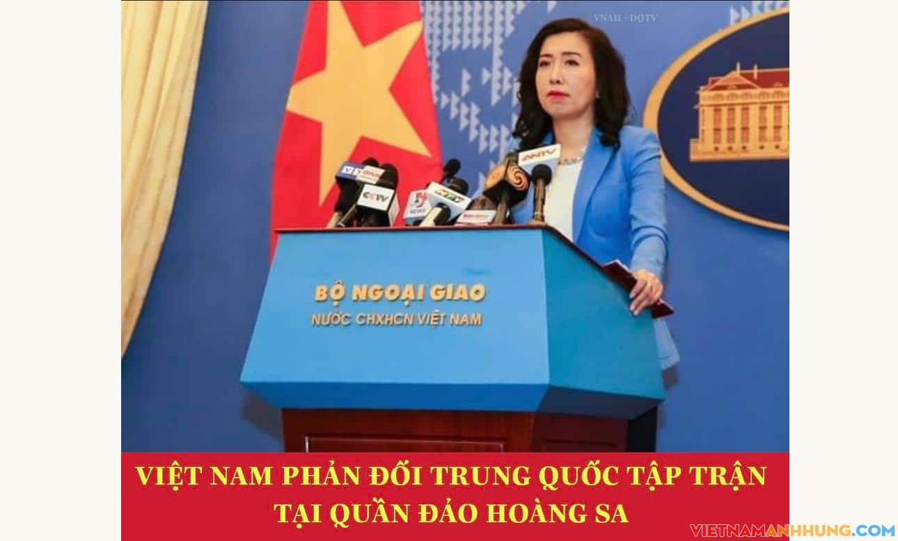 Việt Nam phản đối Trung Quốc tập trận gần quần đảo Hoàng Sa