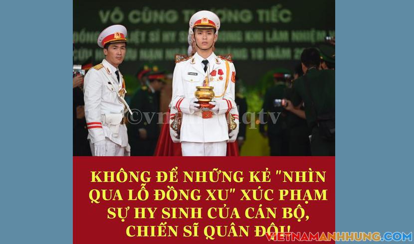 Không để những kẻ “Nhìn qua lỗ đồng xu” xúc phạm sự hy sinh của cán bộ, chiến sỹ Quân đội