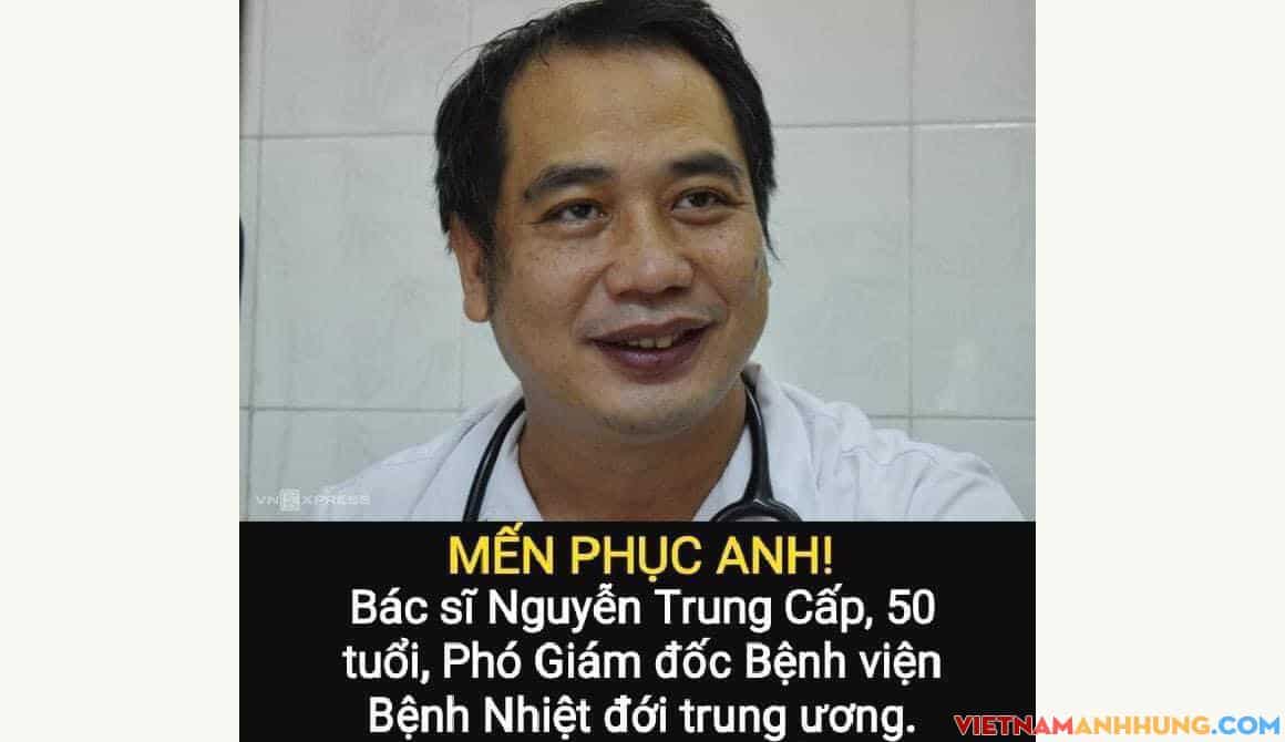 Bác sĩ Nguyễn Trung Cấp, Phó Giám đốc Bệnh viện Bệnh Nhiệt đới trung ương được nhận danh hiệu công dân ưu tú thủ đô!