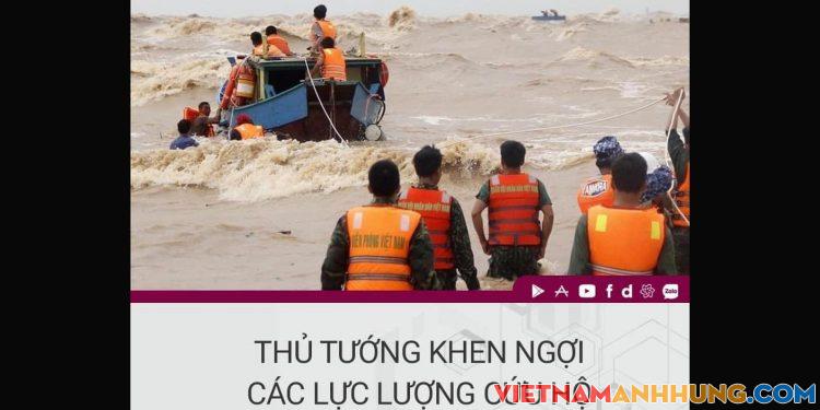Thủ tướng gửi công điện khen ngợi lực lượng cứu hộ thuyền viên gặp nạn trên biển