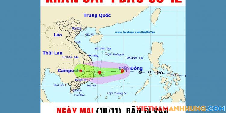 Khẩn cấp: Tin bão số 12