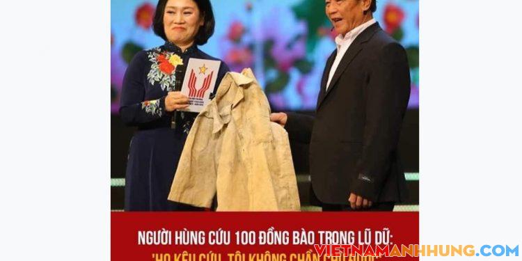 Ông Võ Văn Bình (ở Quảng Bình) kể lại những ngày quên mình lao vào dòng nước lũ cứu sống gần 100 đồng bào.