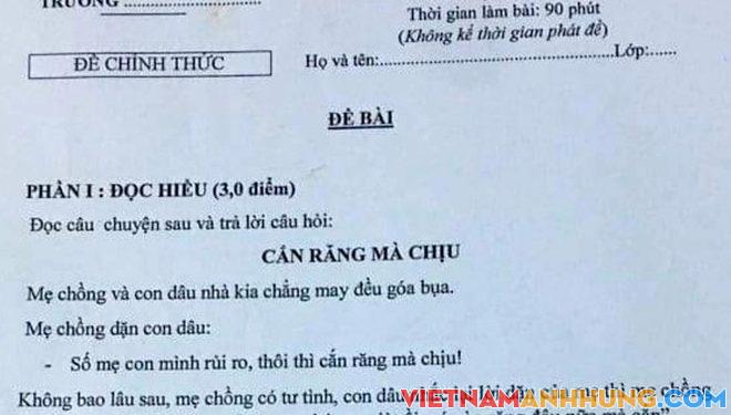 Giáo viên ở Gia Lai ra đề Ngữ văn có nội dung nhạy cảm