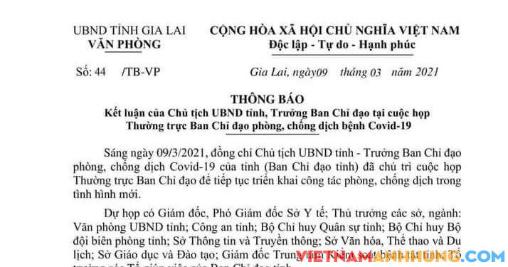 Từ ngày mai 10/3/2021 thị xã Ayun Pa và huyện Ia Pa sẽ trở lại các trạng thái hoạt động bình thường