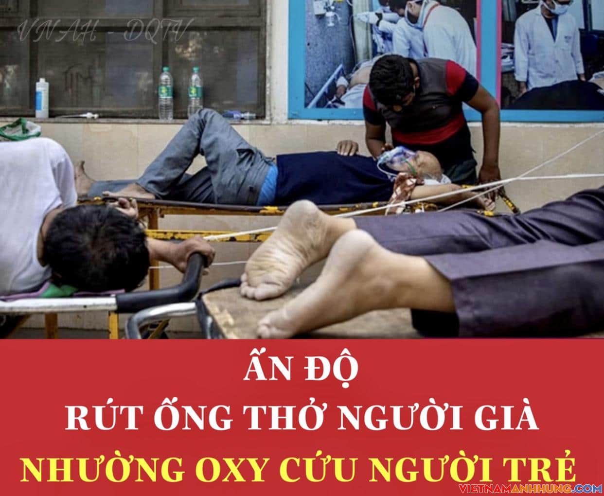 Ấn Độ: Rút ống thở người già, nhường ôxy cứu người trẻ