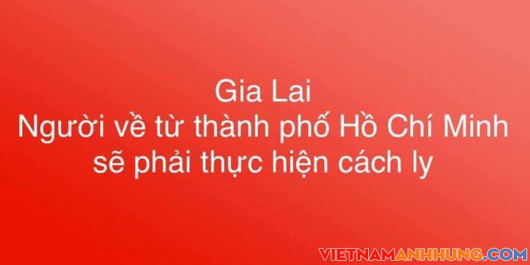Ban Chỉ đạo phòng, chống dịch Covid-19 tỉnh Gia Lai thông báo