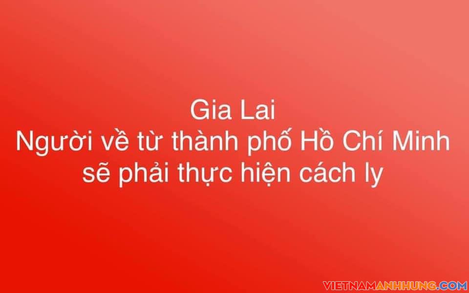 Ban Chỉ đạo phòng, chống dịch Covid-19 tỉnh Gia Lai thông báo