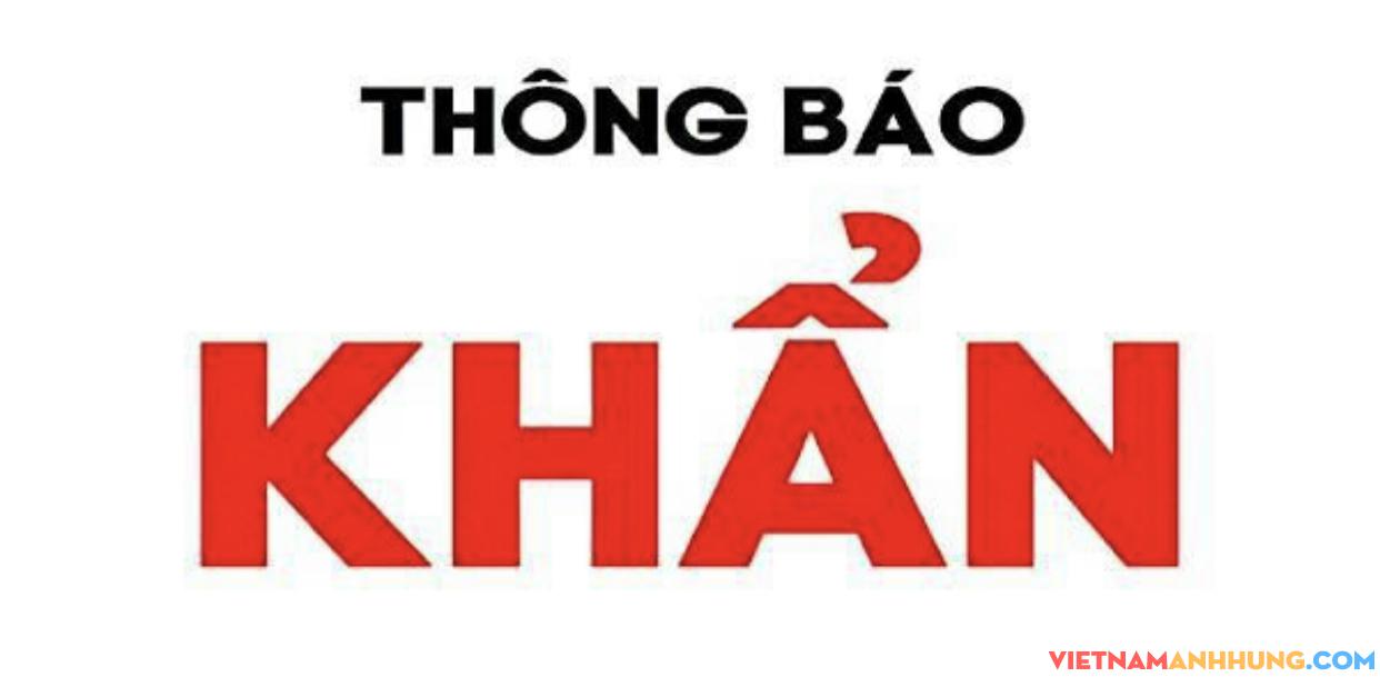 Thông báo khẩn số 78, ngày 24/7/2021