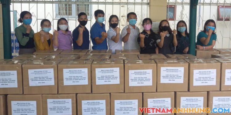 CNVCLĐ Liên đoàn Lao động tỉnh Gia Lai đồng hành với CNLĐ tỉnh Bình Dương phòng chống dịch Covid-19