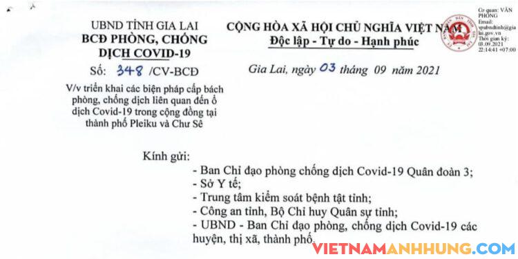 Thành phố Pleiku chấp hành nghiêm Chỉ thị 16 với nguyên tắc “ai ở đâu thì ở đó”