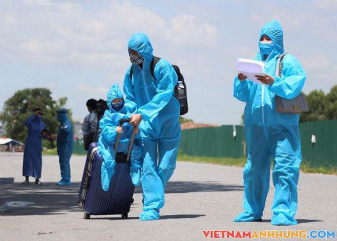 Bắc Giang tiếp tục đón hơn 900 người từ phía Nam về quê