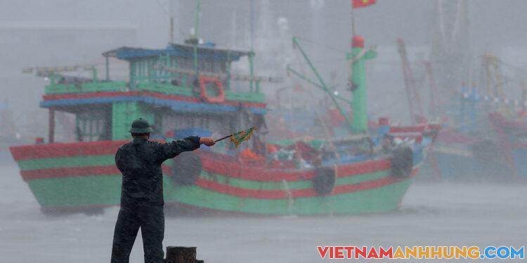 Bão Côn Sơn gây mưa lớn