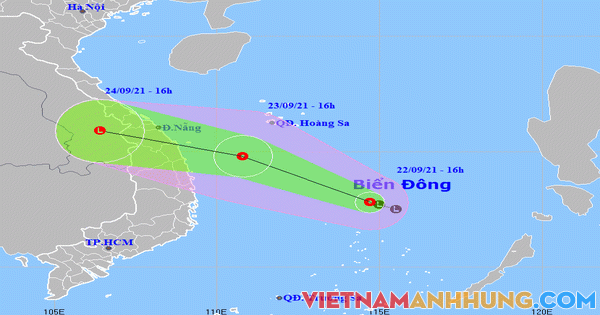 Áp thấp nhiệt đới dự báo đổ bộ Thừa Thiên-Huế đến Bình Định, mưa rất to