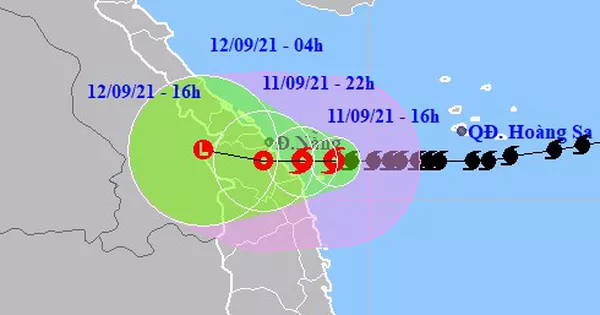 Đêm nay bão số 5 đổ bộ khu vực Thừa Thiên – Huế đến Quảng Ngãi, lo ngập lụt trên diện rộng