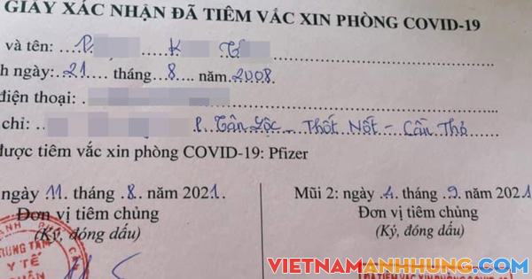 Diễn biến mới vụ 57 trẻ ở Cần Thơ được tiêm vắc-xin phòng Covid-19