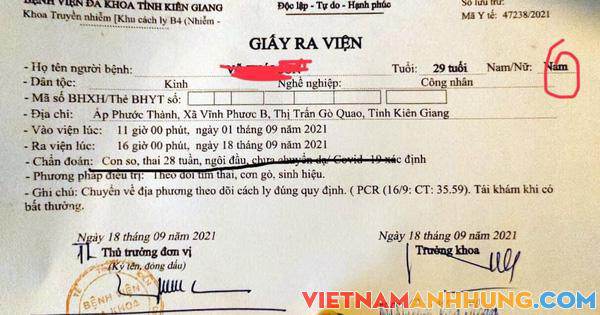 Làm rõ vụ người đàn ông mắc Covid-19 bị ghi nhầm… đang mang thai 28 tuần