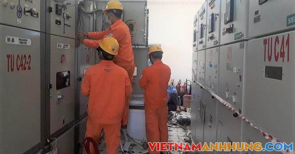 PC Quảng Ngãi: Thí nghiệm bảo trì, bảo dưỡng thiết bị TBA 110kV Mộ Đức