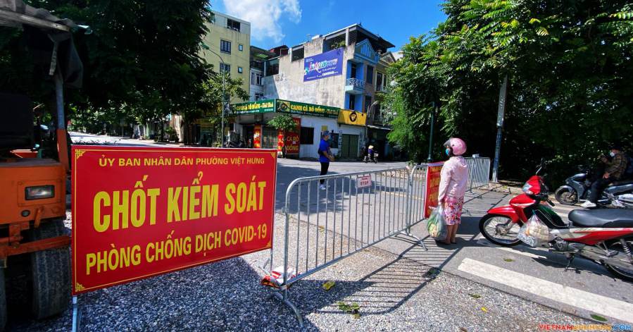 Chùm 6 ca dương tính SARS-CoV-2 tại quận Long Biên