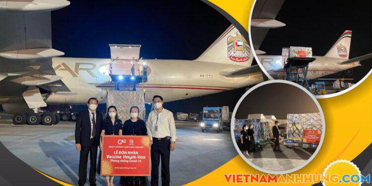 Vaccine Covid-19 Hayat-Vax sản xuất tại UAE đã về đến Việt Nam