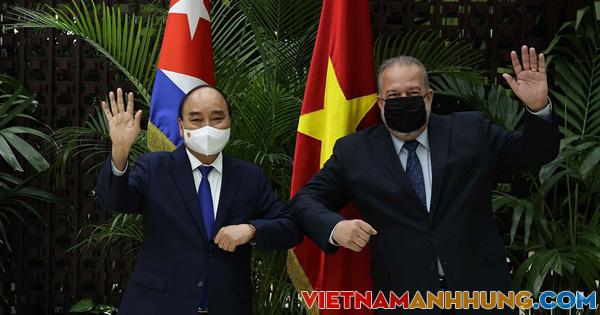 Chủ tịch nước cảm ơn Cuba sẵn sàng hợp tác sản xuất vắc-xin Abdala với Việt Nam