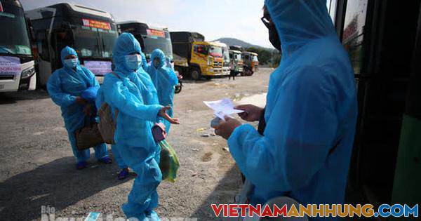 Đà Nẵng có xe khách chở miễn phí người dân từ phía Nam về quê