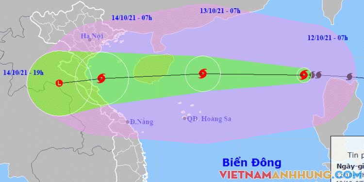 Bão Kompasu mạnh cấp 11, di chuyển nhanh
