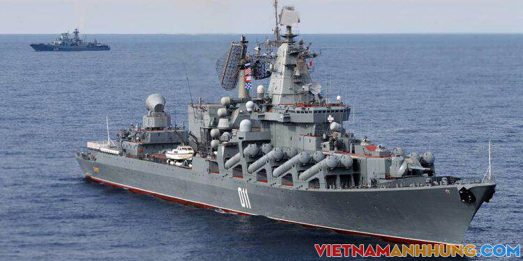 Chiến hạm Nga tập trận phóng tên lửa trên Biển Nhật Bản