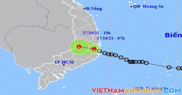 Áp thấp nhiệt đới suy yếu, tỉnh Nam Trung Bộ và Tây Nguyên mưa to đến rất to
