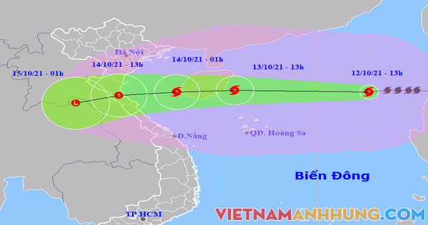 Bão số 8 đổ bộ vào từ Thanh Hóa – Quảng Bình chiều nay 14-10