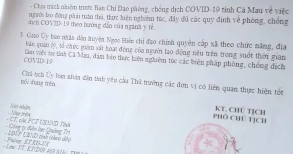 Lật tẩy tài xế quê Tiền Giang trình văn bản “lạ” để vào Cà Mau