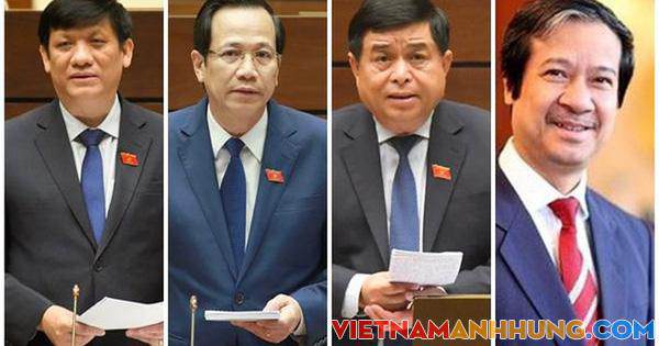 4 Bộ trưởng được chọn ngồi “ghế nóng” trả lời chất vấn tại Quốc hội