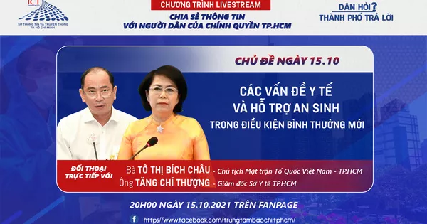 Tối nay, lãnh đạo TP HCM trực tiếp đối thoại với dân về vấn đề an sinh, y tế