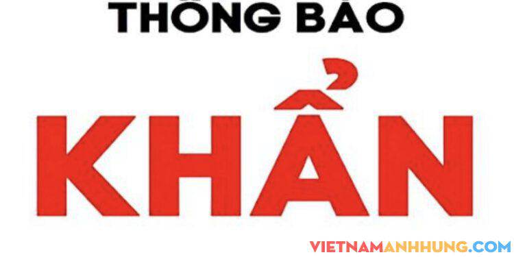 Thông báo khẩn ngày 31/10/2021