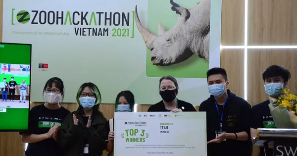Nhóm sinh viên TP HCM, Hà Nội đoạt giải cuộc thi lập trình Zoo Hackathon