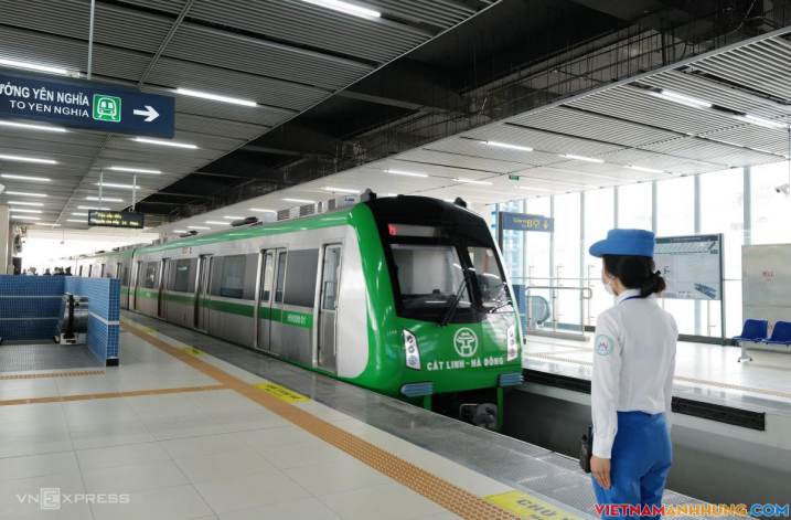 Tàu điện Cát Linh – Hà Đông vận hành