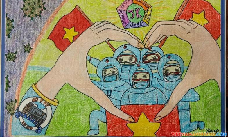 Tranh của bệnh nhi ung thư được mua với giá 10 triệu đồng