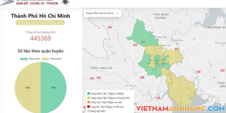 Không còn quận, huyện nào cấp độ 3