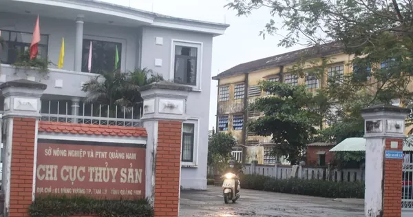 Cách chức Chi cục trưởng Chi cục Thủy sản Quảng Nam
